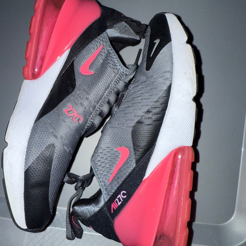Nike Women's Gray and Pink Sneakers
